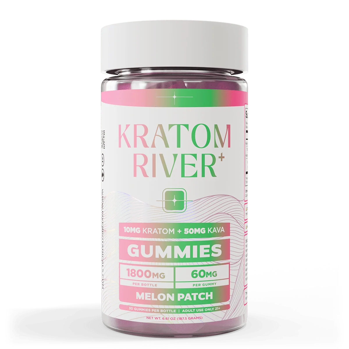 Canna River Kratom + Kava Gummies Multiple Flavors Available - 1800MG | 30 Gummies - Image 3