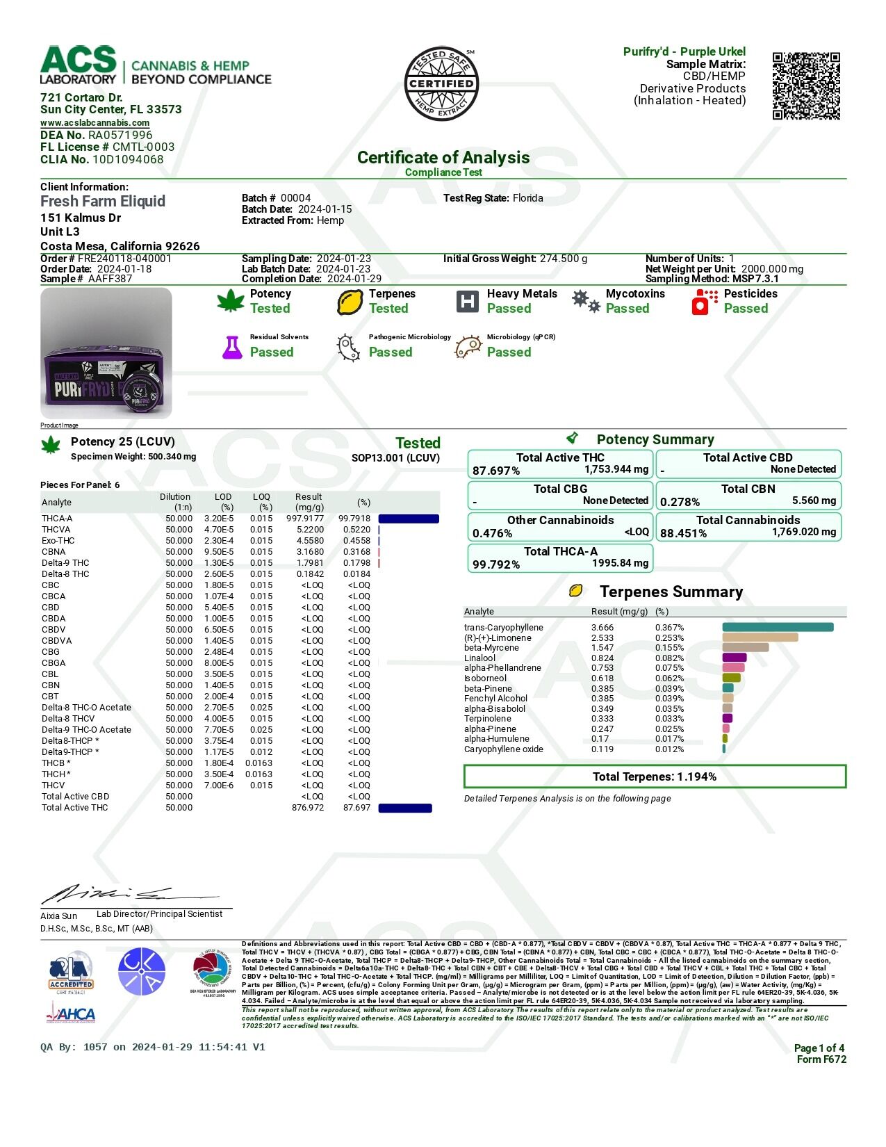 Half Bak'd Purifryd Diamonds 2g THC-A Concentrates - Image 17