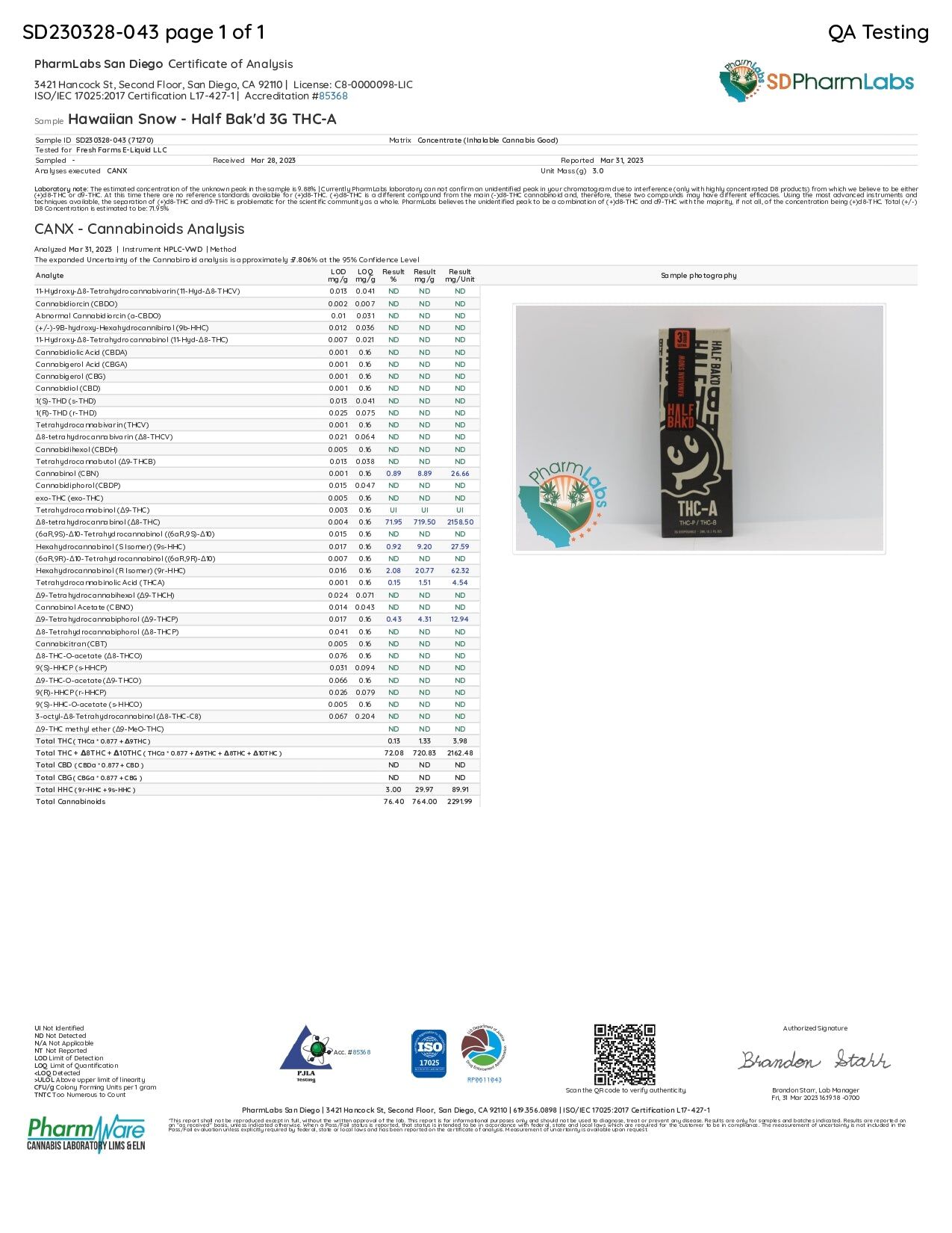 Half Bak'd THC-A 3G Disposable - Image 8