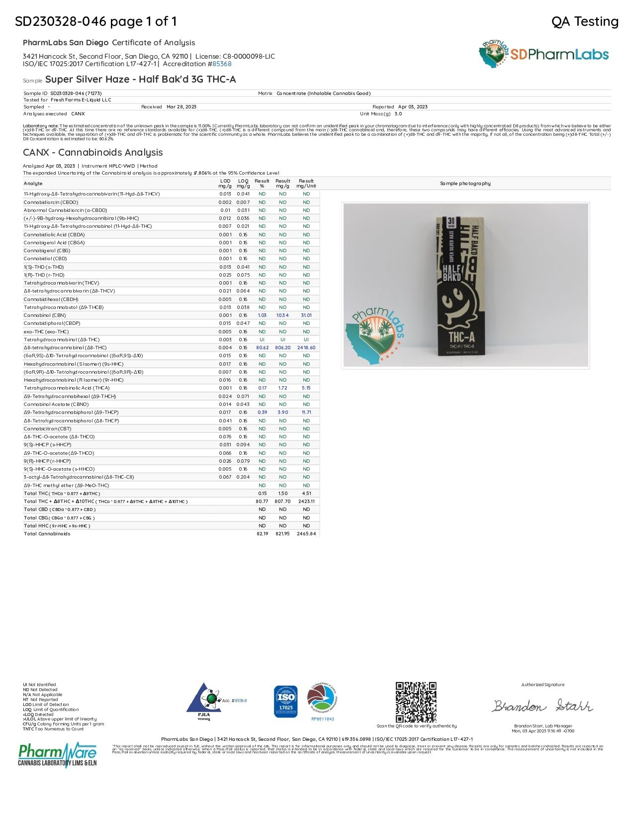 Half Bak'd THC-A 3G Disposable - Image 9