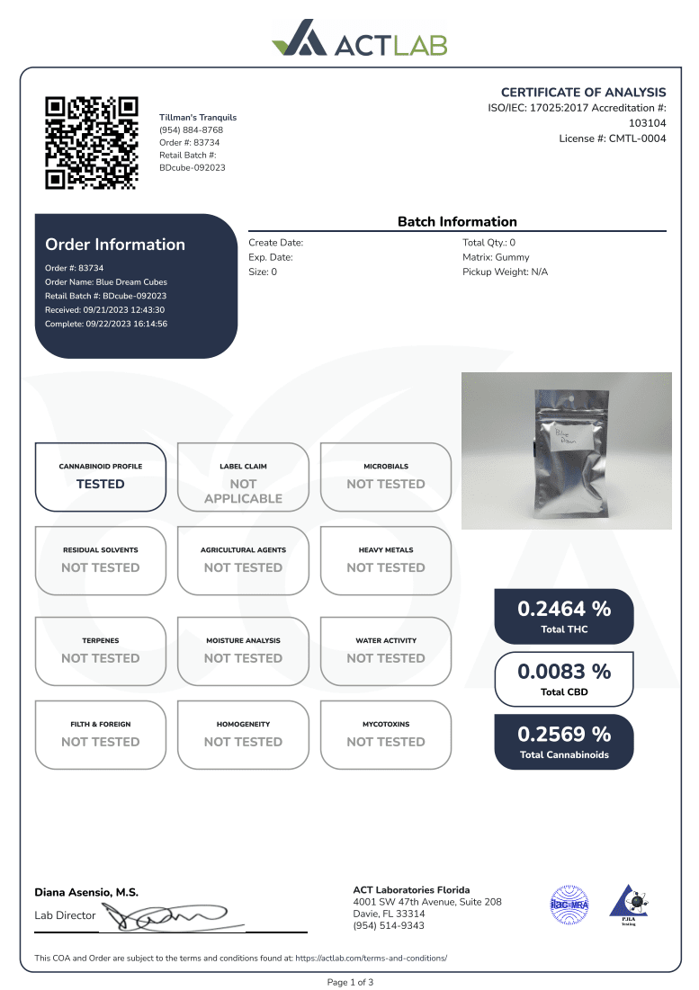 Tillmans Tranquils Delta 9 Vegan Gummies - Image 8