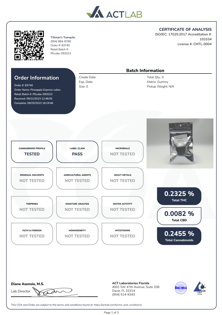 Tillmans Tranquils Delta 9 Vegan Gummies - Image 9