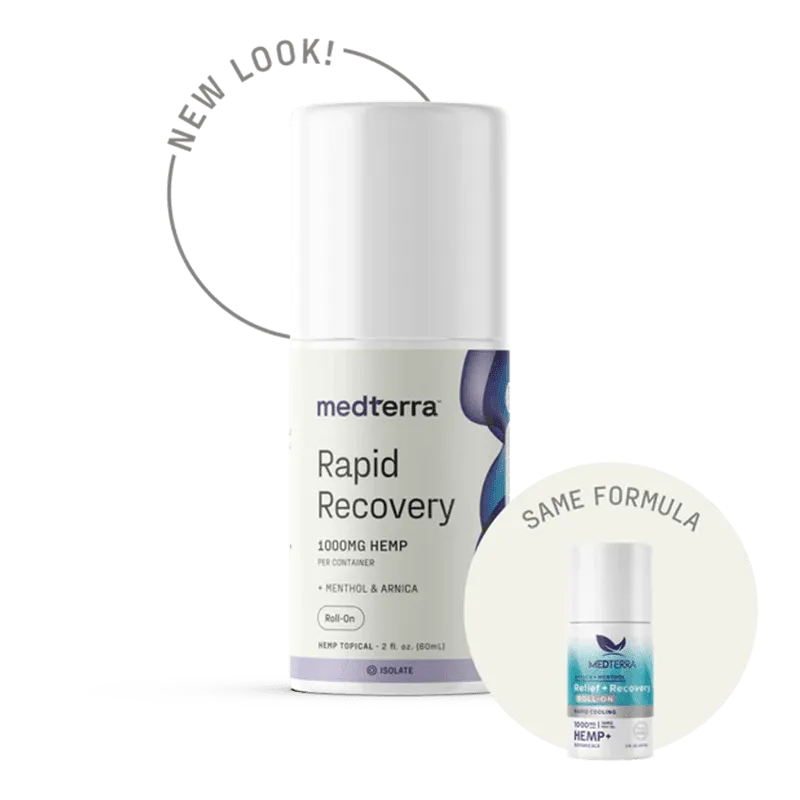 Relief + Recovery Cooling CBD Isolate Roll-On - Medterra