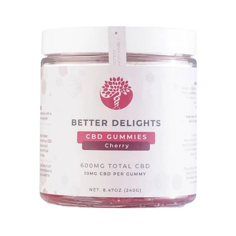 Creating Better Days - CBD Edible - Cherry Gummies - 300mg-600mg - Image 2