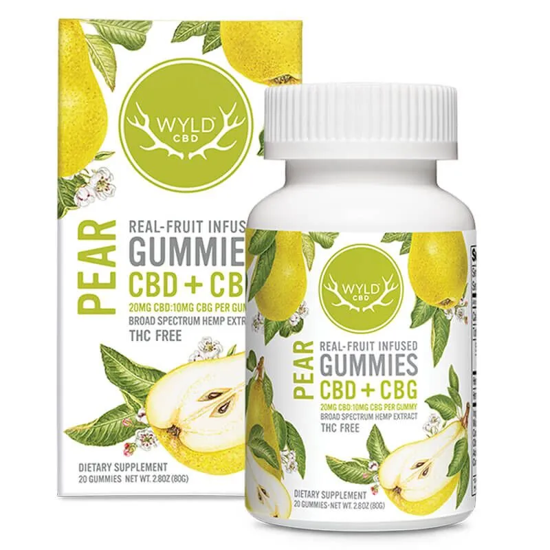 CBD Gummies with CBG - Pear - Wyld CBD - Image 2