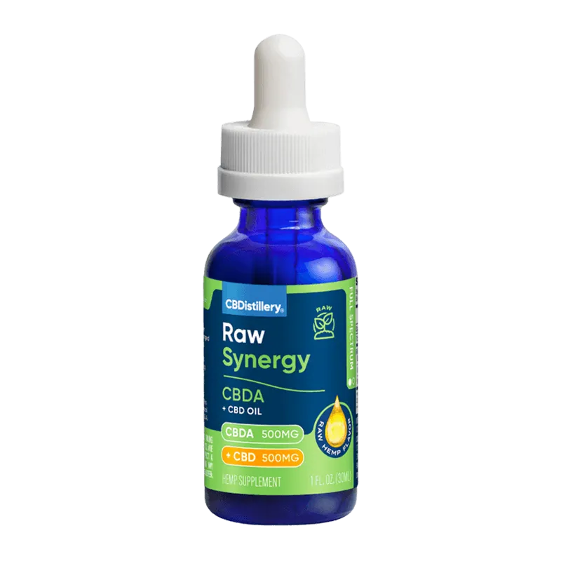 Raw Synergy CBDA + CBD Oil Tincture - CBDistillery
