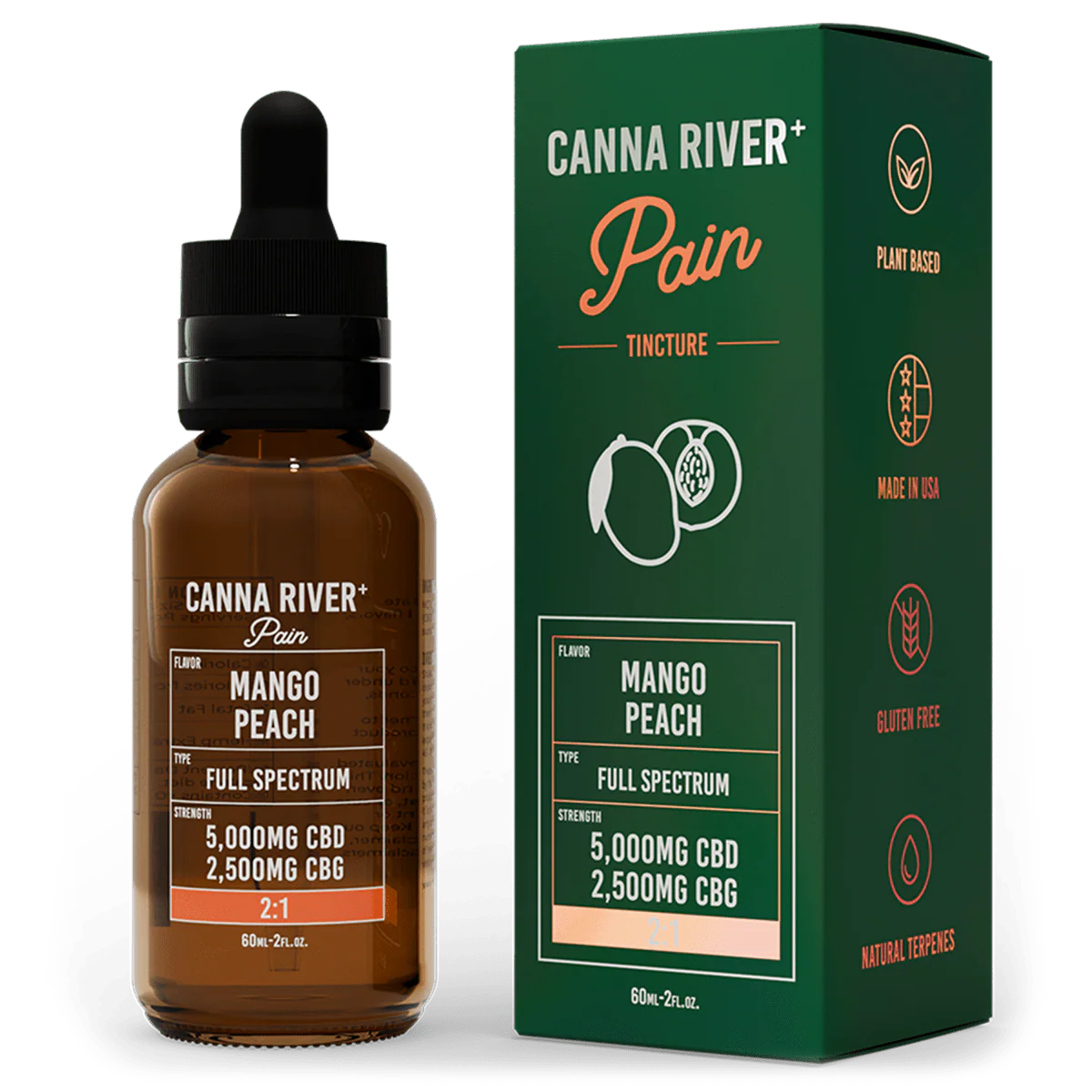 CBD Oil - Full Spectrum Wellness Tincture + CBG - 60ml - By Canna River - Image 3