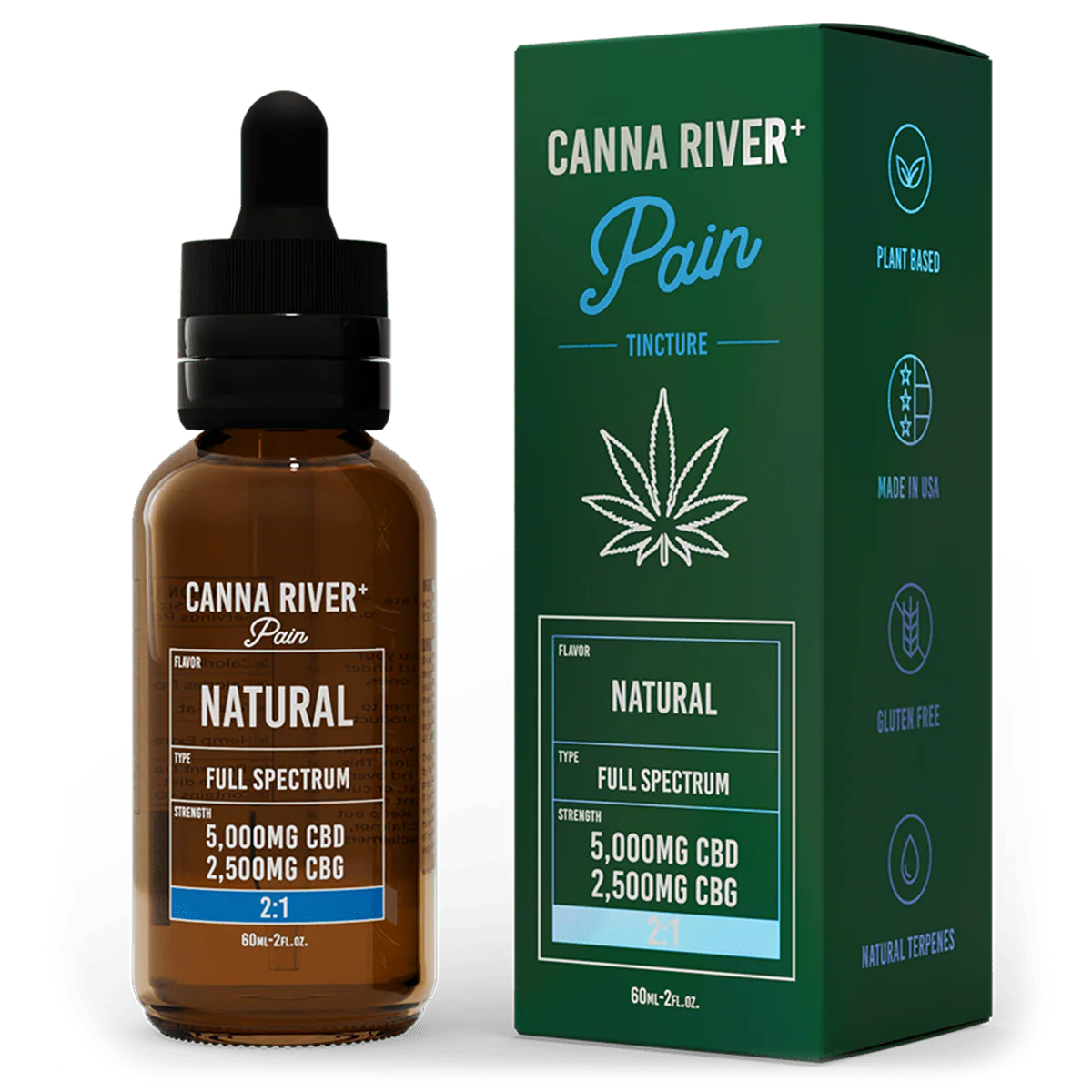 CBD Oil - Full Spectrum Wellness Tincture + CBG - 60ml - By Canna River - Image 4