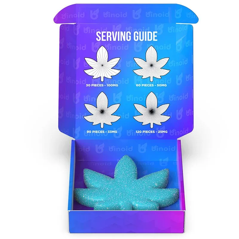 Delta 9:Delta 8 Gummies - The BFG Blueberry Delight - 3000mg - By Binoid Open