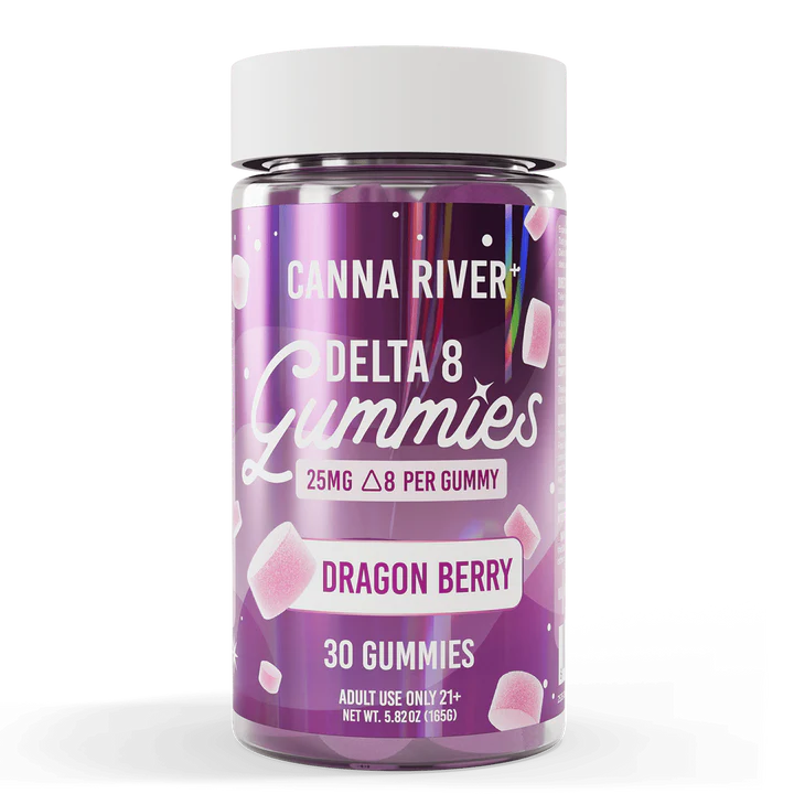 Canna River Delta 8 Gummies Dragon Berry 25mg
