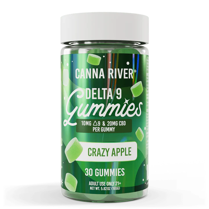 Canna River Delta 9 THC Gummies with CBD Crazy Apple