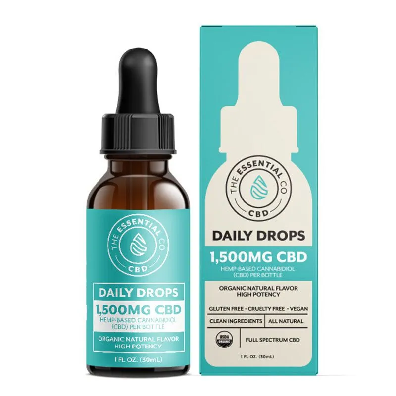 The Essential Co Daily CBD Oil Drops 30ml - 1500mg