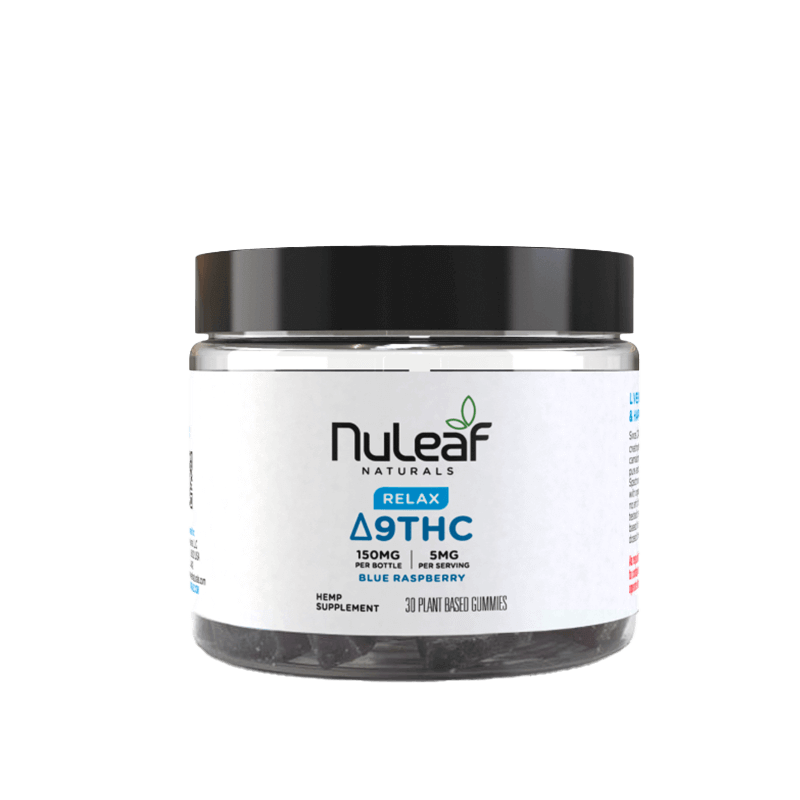 NuLeaf Naturals - Delta 9 Gummies - Blue Raspberry - 30ct - 150mg