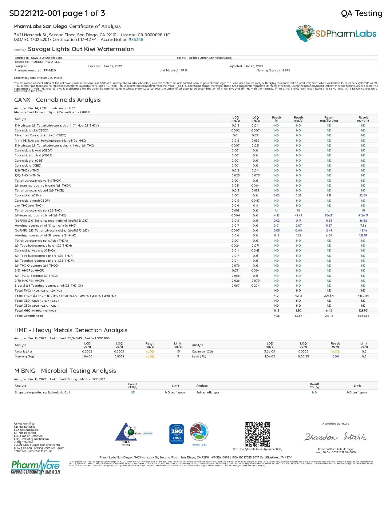 Delta Extrax 3500mg Lights Out Blend Gummies - Image 20