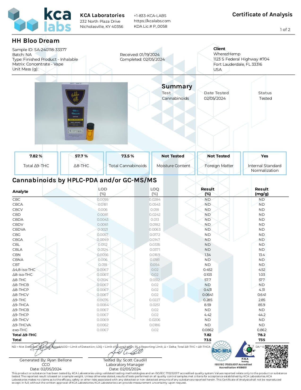 Hidden Hills Fresh Frozen Bar Disposable - 2g Heady Blend - Image 15