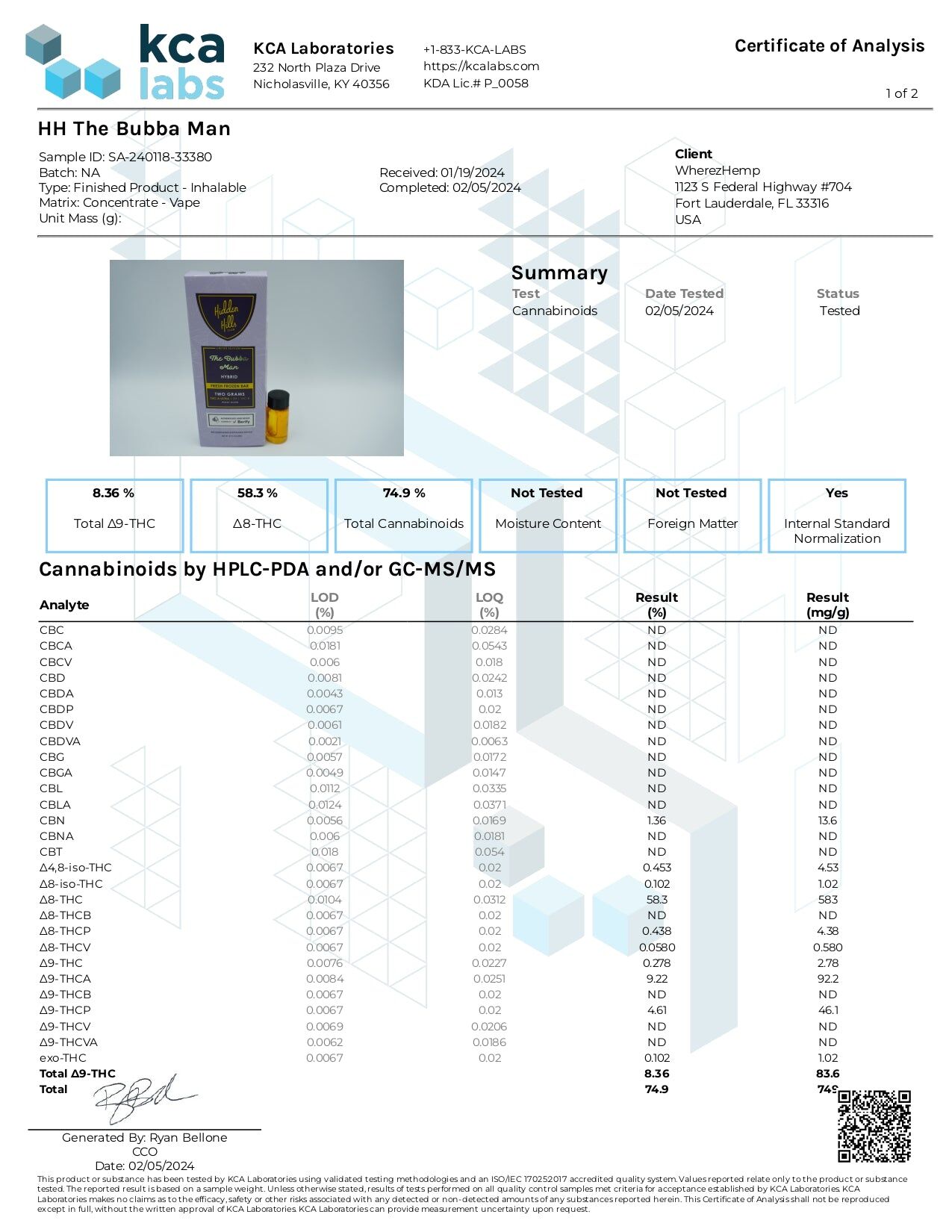 Hidden Hills Fresh Frozen Bar Disposable - 2g Heady Blend - Image 9