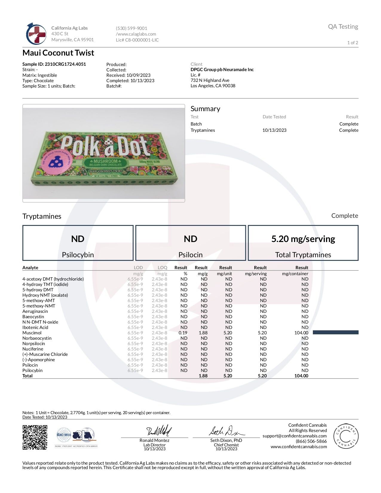 Polk A Dot Mushroom Blend Chocolate Bar | 10,000mg - Image 27