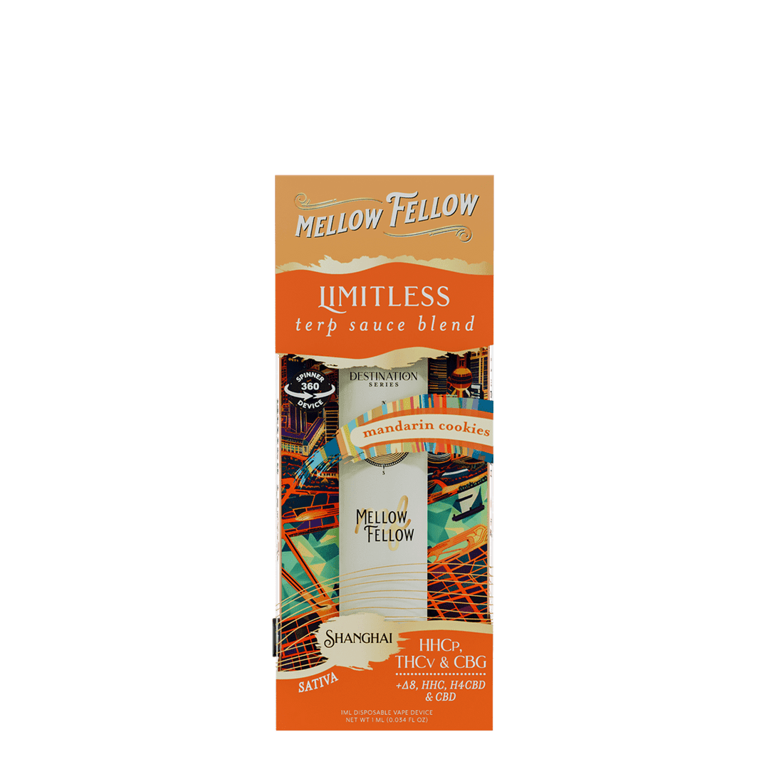 Mellow Fellow Terp Sauce 1mL Disposable Vapes 360° Spinner Device - Image 4