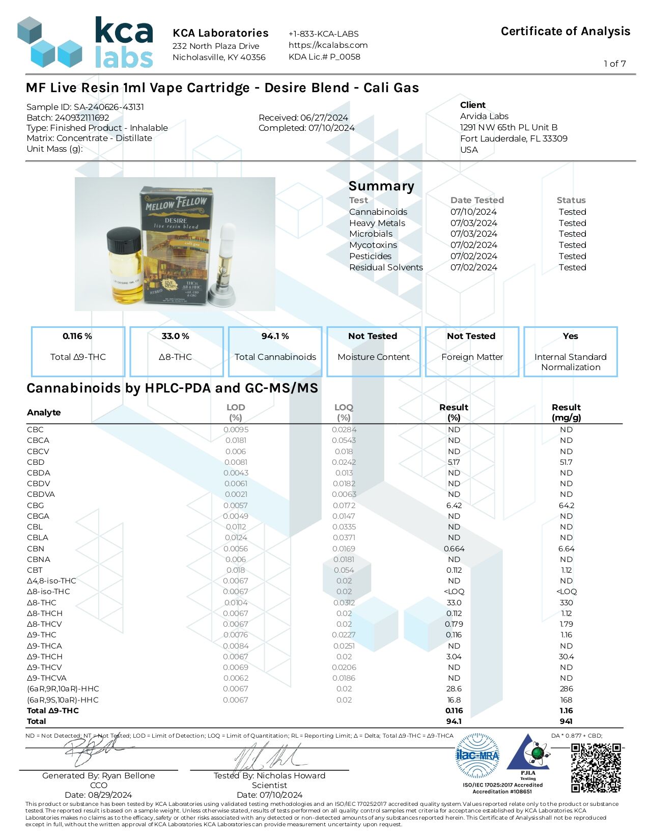 Mellow Fellow Live Resin 1mL Vape Cartridge - Image 52