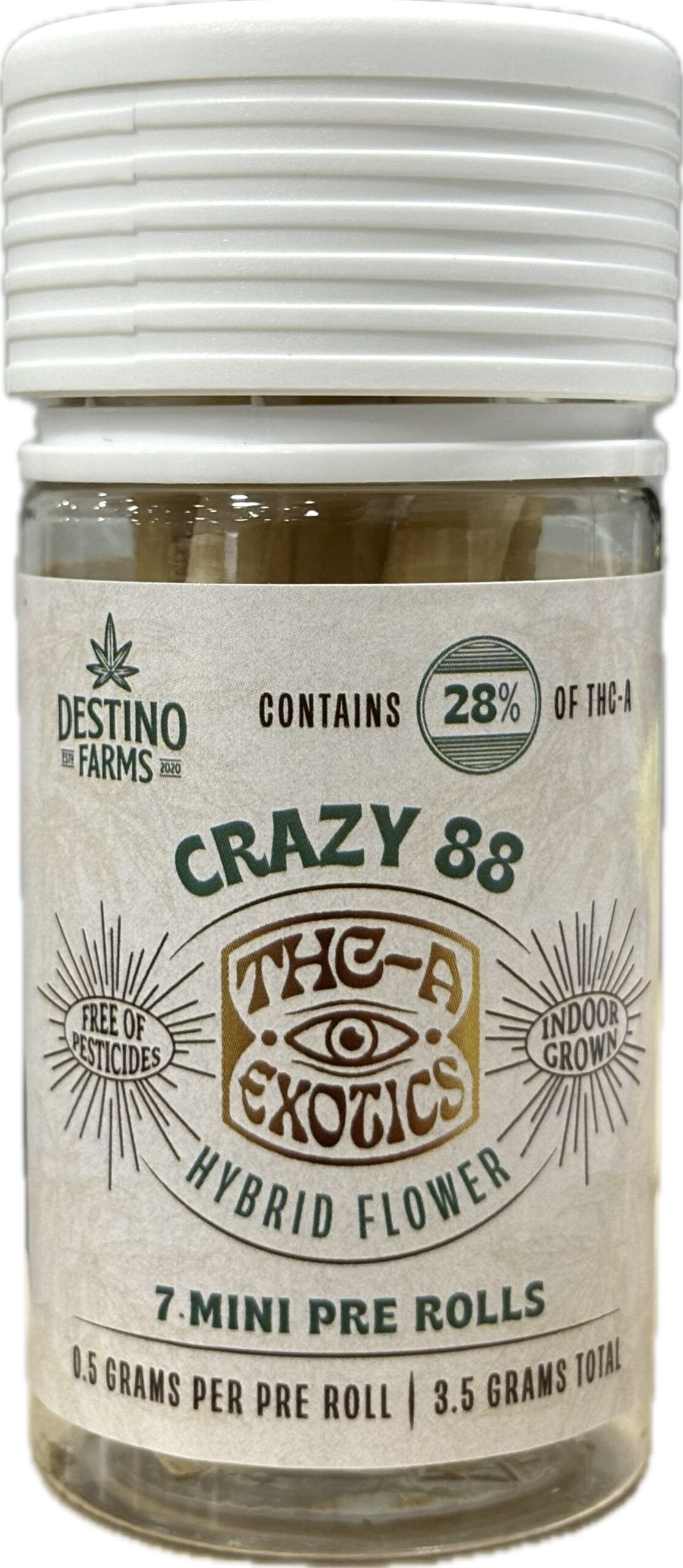 Destino Farms THCA Mini Pre Rolls 3.5G - Image 3