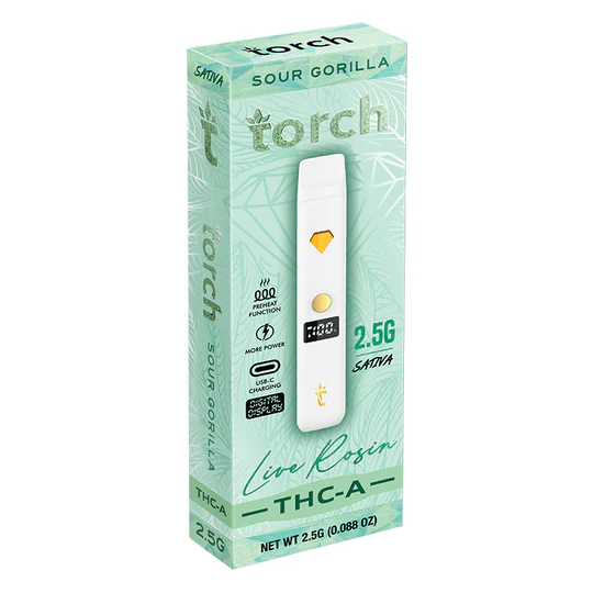 Torch THC-A Live Rosin Disposable | 2.5g - Image 7
