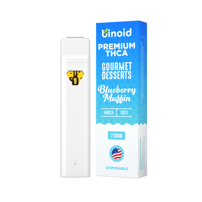 Binoid Gourmet Desserts THCA 2g Disposable Vape - Blueberry Muffin (Indica)