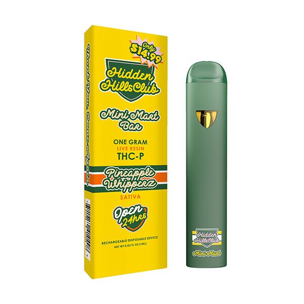 Hidden Hills Club Mini Mart Bar 1g Live Resin THCP Pineapple Whipperz