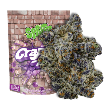 Sluggers Spritz Premium Terp Infused Indoor THC-A Flower 3.5G grape-aid