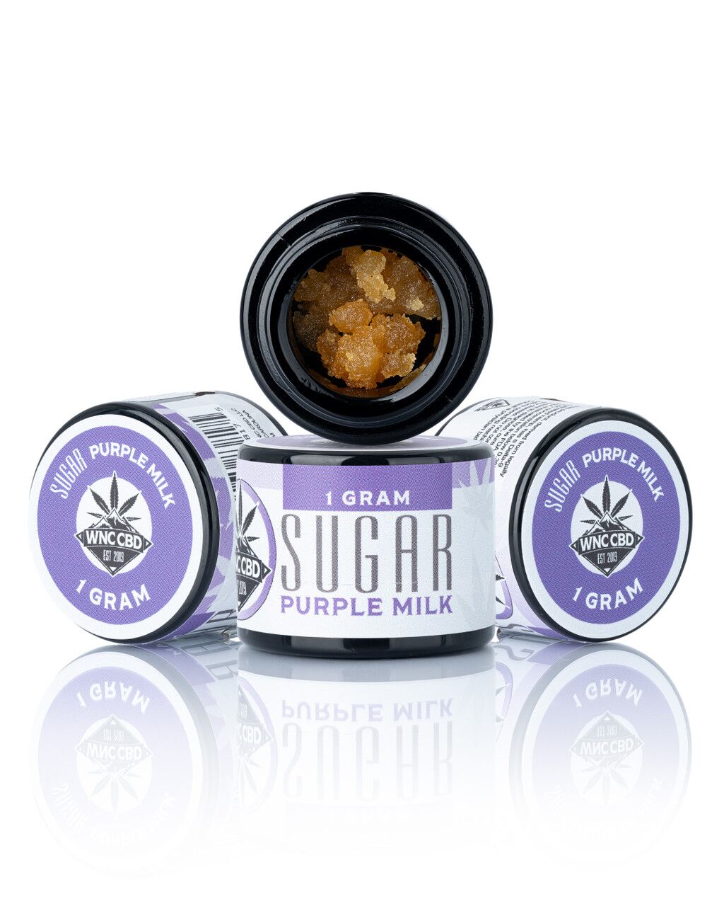 WNC CBD THCa Sugar Concentrate 1g Purple Milk Sugar