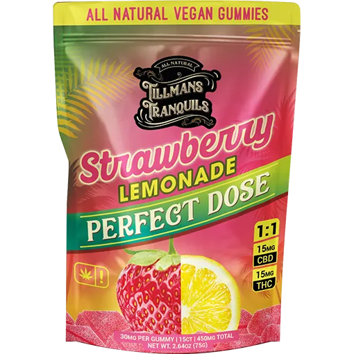 Tillmans Tranquils Strawberry Lemonade CBD + THC Gummies