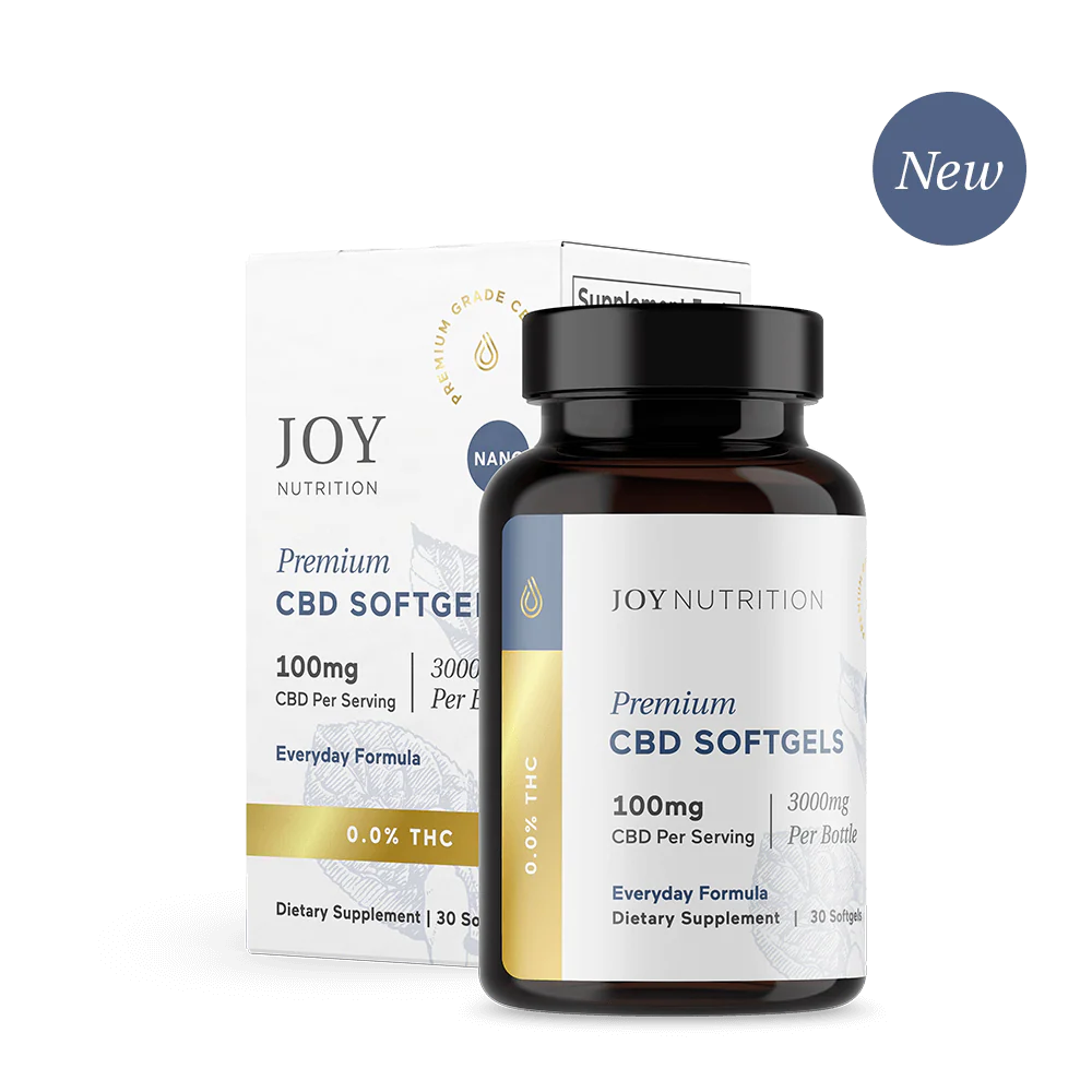 Joy Organics Broad Spectrum CBD EveryDay Formula Softgels - 100mg main