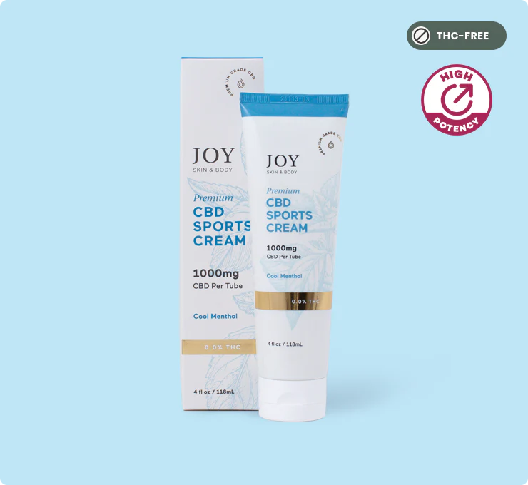 Joy Organics Broad Spectrum CBD Sports Cream 1000mg