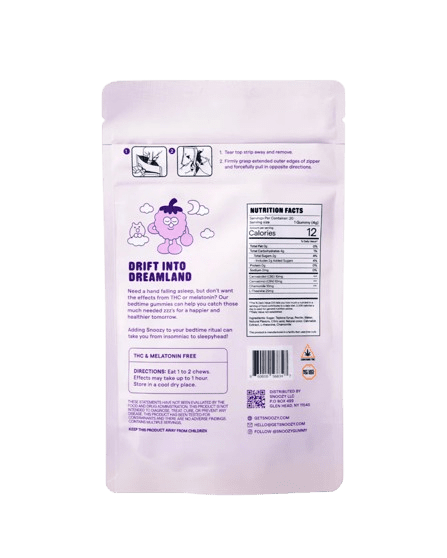 CBD + CBN Gummies Good Night's Sleep THC Free - Snoozy - Image 3