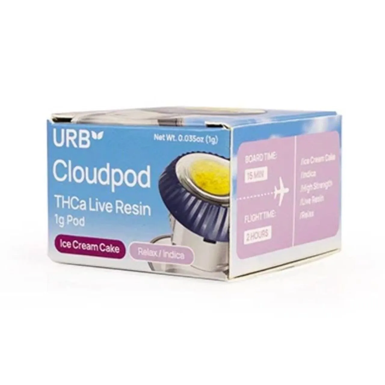 URB Cloudpod – THCa Live Resin Pod 1g Dab (Multiple Strains)