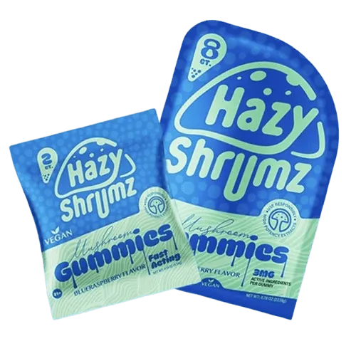 Hazy Shrumz Vegan Mushroom Gummies 8CT