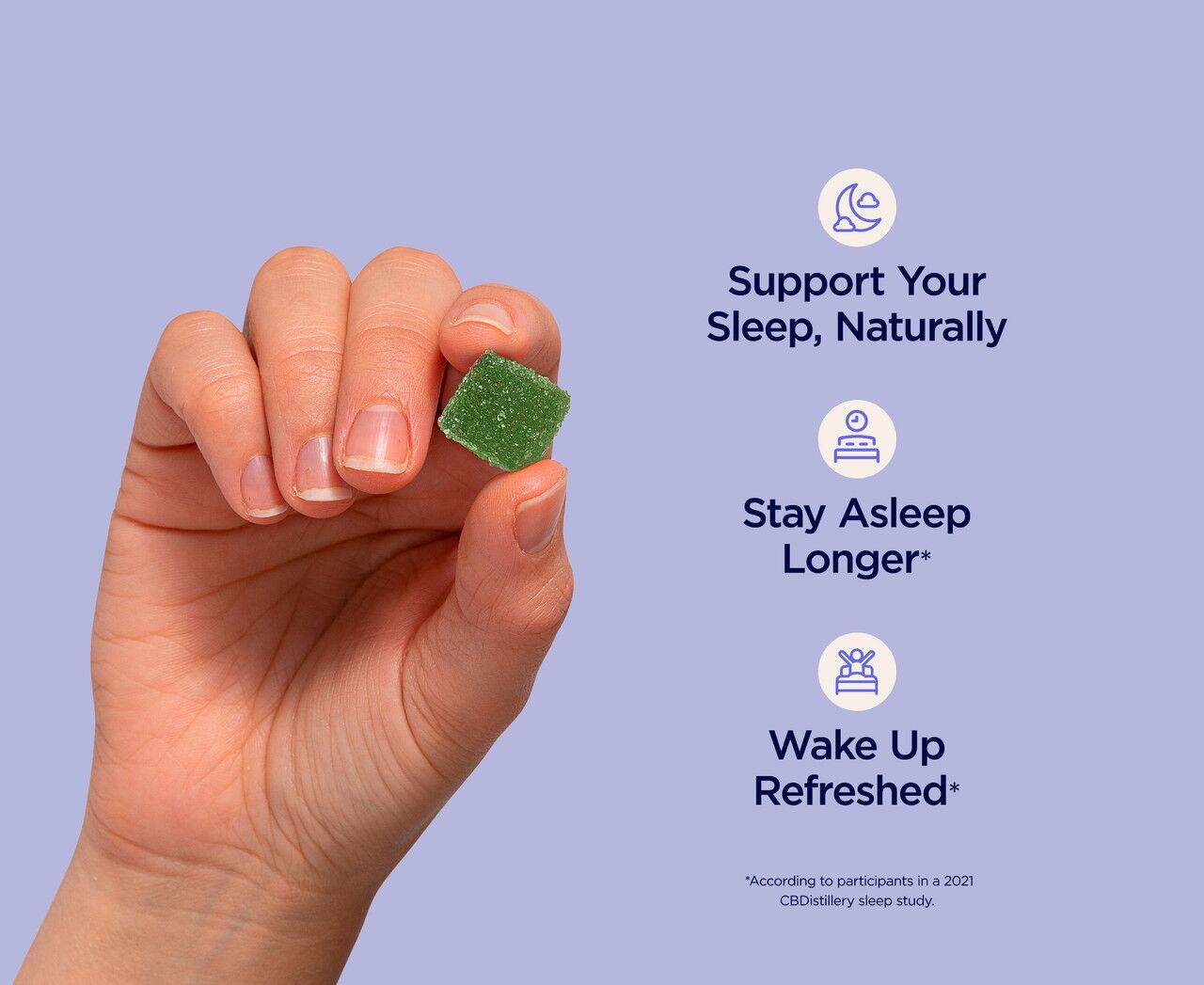 CBDistillery CBD + Melatonin Sleep Gummies 30mg - Wild berry