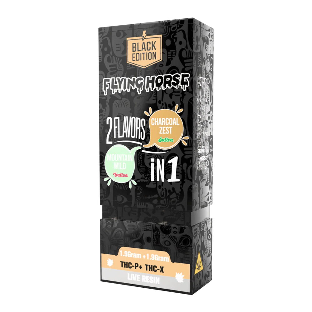 Flying Horse Black Edition 2in1 Disposable Charcoal Zest Mountain Wild 3.8