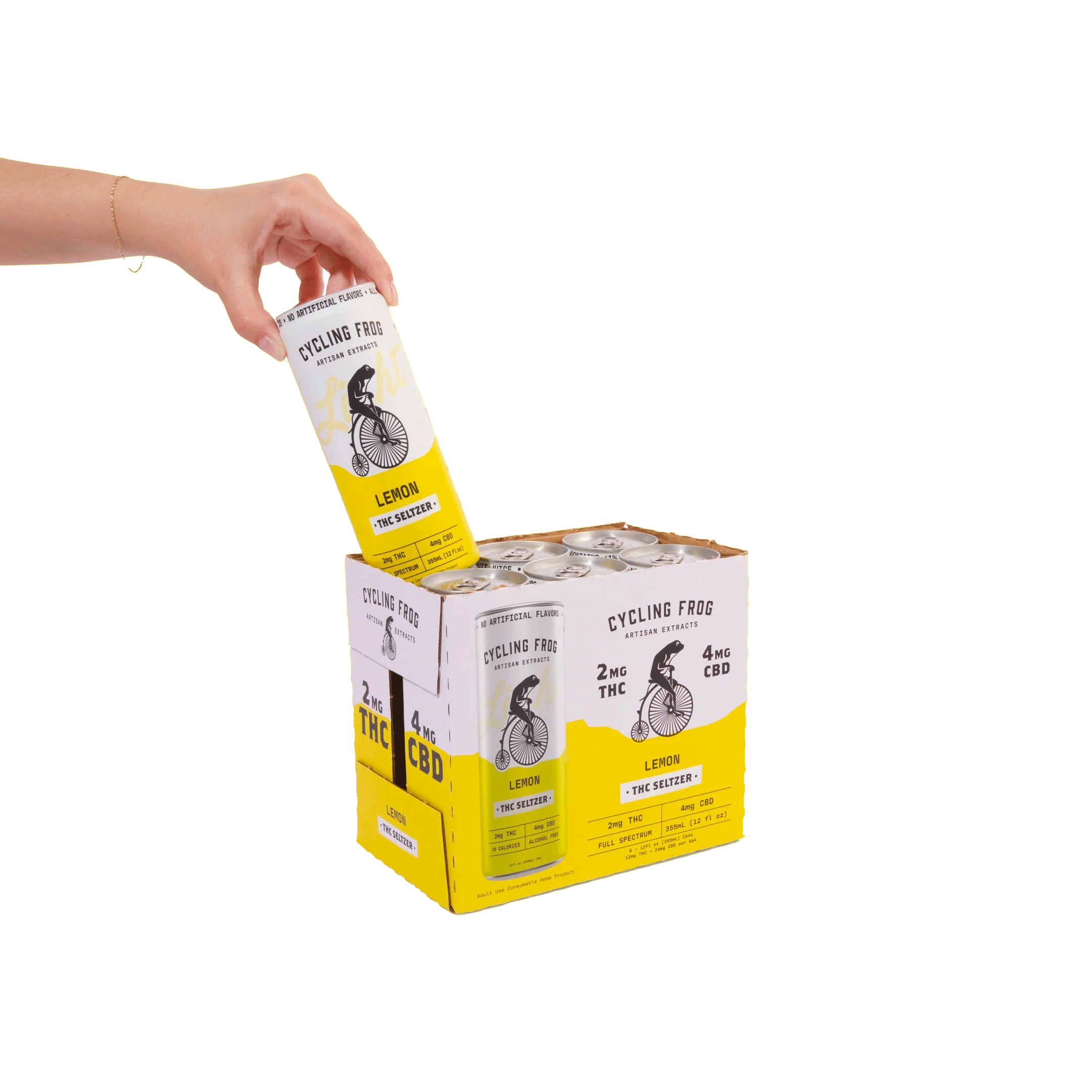 Cycling Frog THC Seltzer 2mg Thc - 4mg Cbd