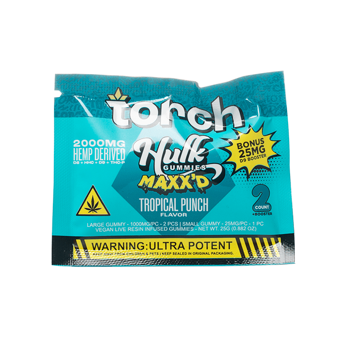 Torch Hulk Maxxd THCP 2000mg Gummies Tropical Punch