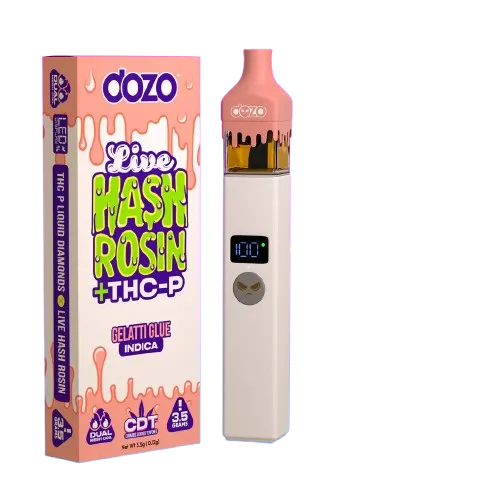 Dozo_Live_Hash_Rosin_THC-P_3.5g_Disposable_Vape_Gellati_Glue