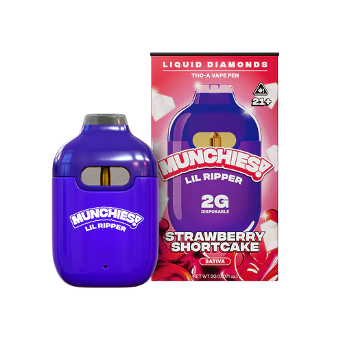 Delta Munchies Lil Ripper THCA Vape 2g Liquid Diamond – Strawberry Shortcake