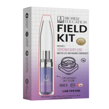 Higher Education Dab Field Kit 1G THCA Tropicana Grape Cake Indica
