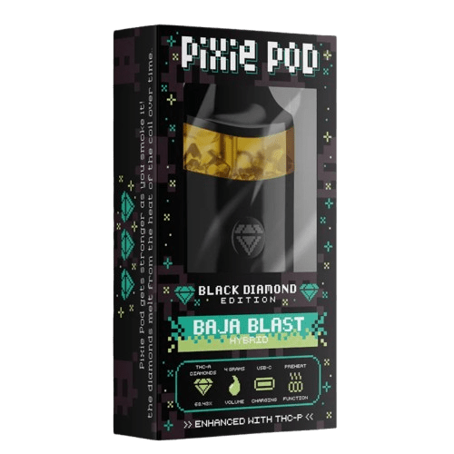 Pixie Pod Black Diamond Edition disposable vape 4ml Baja Blast hybrid