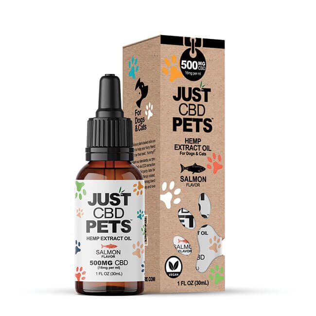 Just CBD Pets Hemp Extract Oil 500mg Salmon Flavor