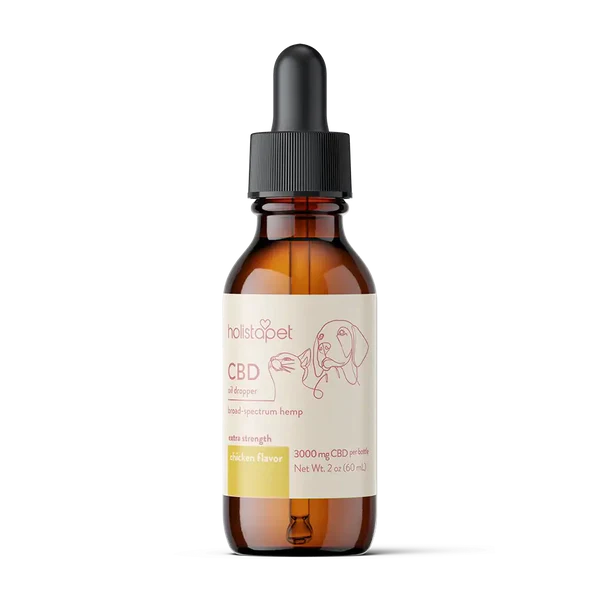 Holistapet CBD Oil For Dogs - Chicken Flavored 3000mg