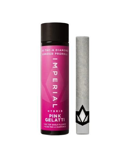 Imperial Pink Gelatti THCA Diamond Loaded Preroll 2g | Hybrid Potency