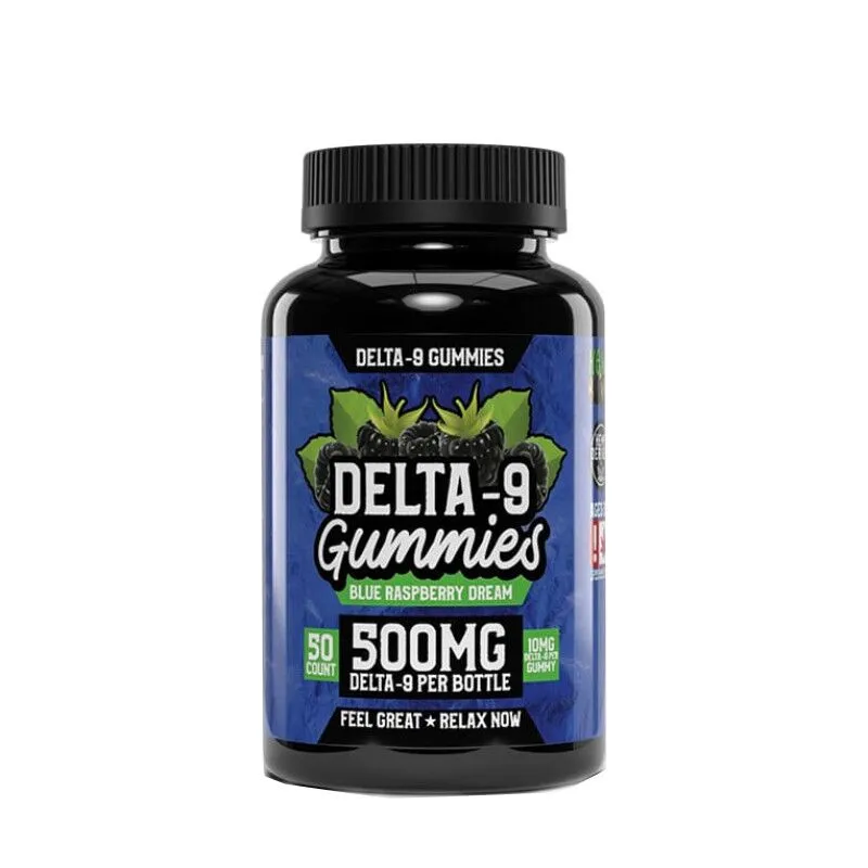 Hemp Bombs - Delta 9 Gummies - Blue Raspberry Dream - 500mg