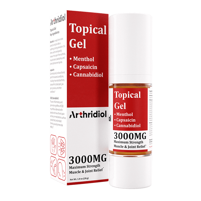 CBD Topical - Topical Muscle Gel Maximum Strength - Arthridiol