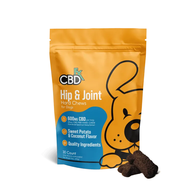 CBDfx - Pet Treats - Hard Chew - Hip & Joint 600mg - 30ct