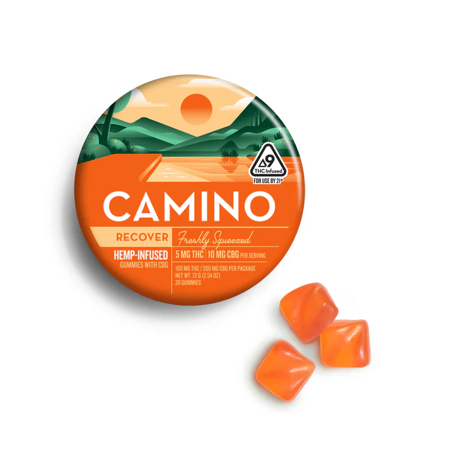 Camino Freshly Squeezed 'Recover' 5mg 10mg CBG Gummies